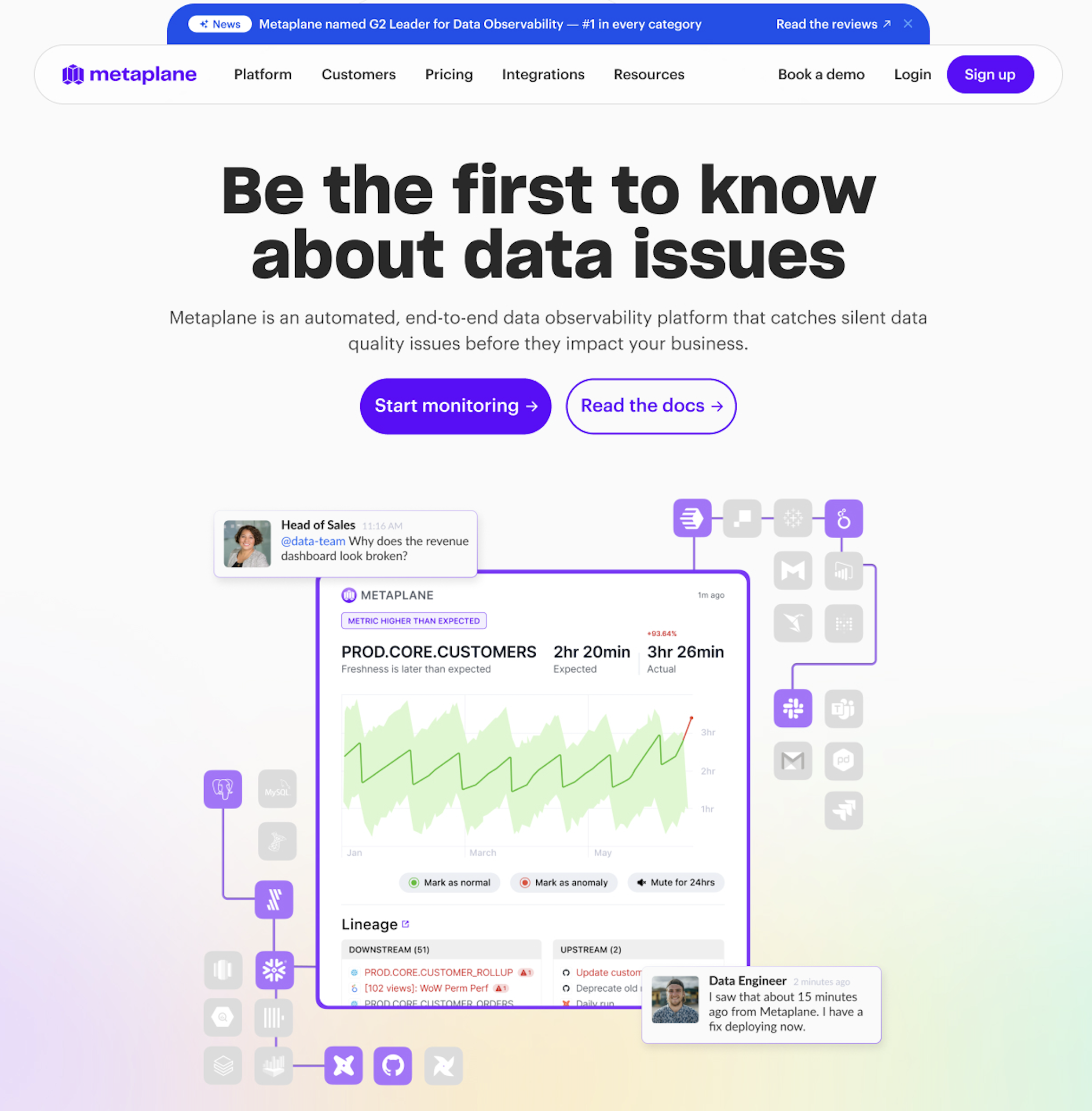 Updated homepage 2x signups with updated positioning and messaging